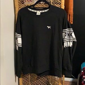 VS PINK, M black crew sweater
